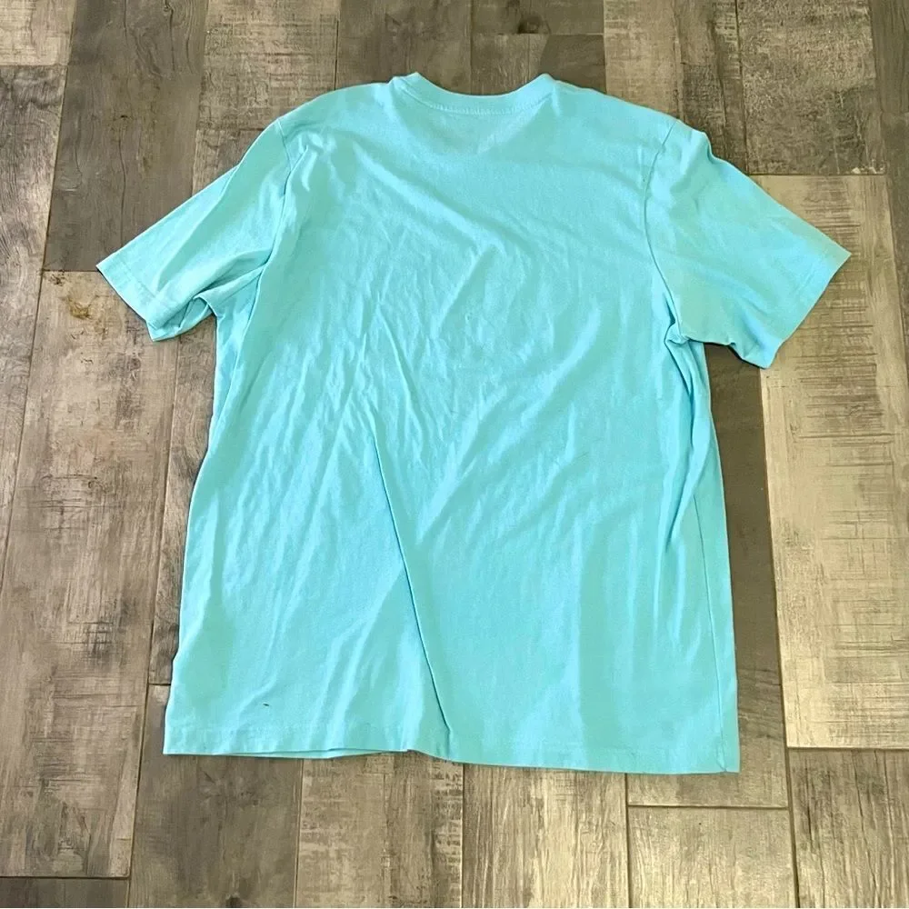 80s Adidas Teal Pink Black Retro Short Sleeve Tee Shirt Unisex L